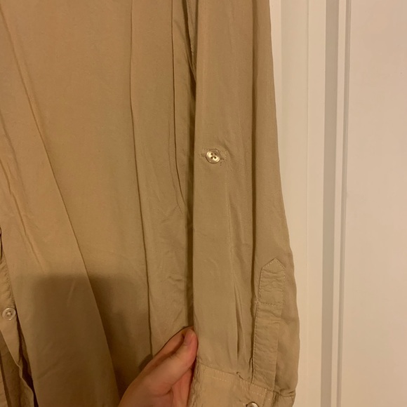 Tan button up shirt - Picture 4 of 6